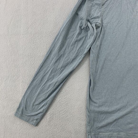 Tasc Shirt Mens Large Blue/Gray Long Sleeve Performance Bamboo Stretch Athletic - Picture 2 of 14